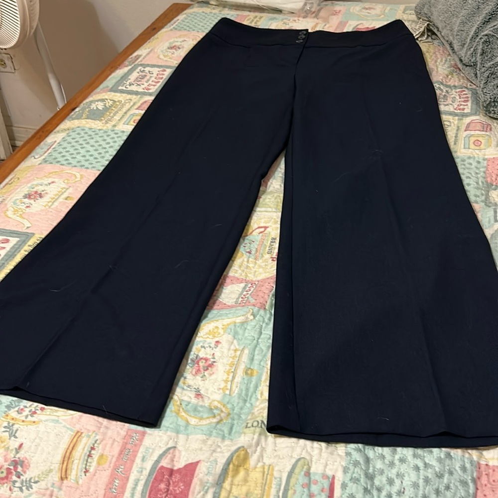 Style & Co. Wide Leg Pants in Navy Blue
